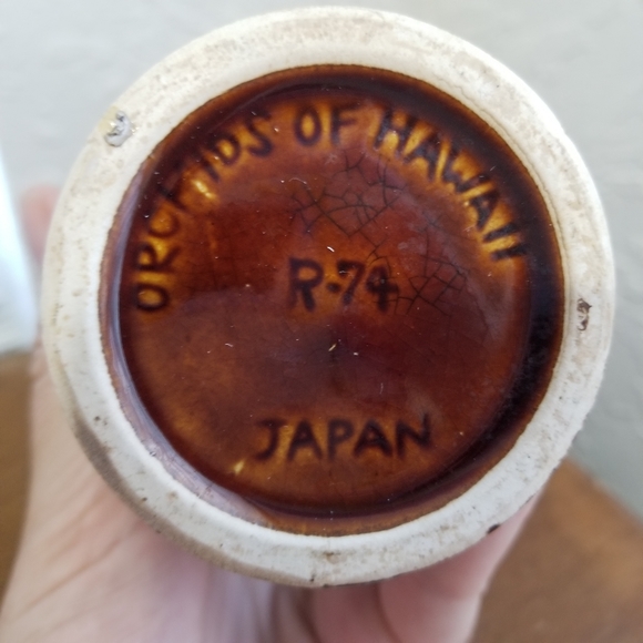 Orchids of Hawaii Vintage Brown Tiki Cocktail Mug - Picture 5 of 8